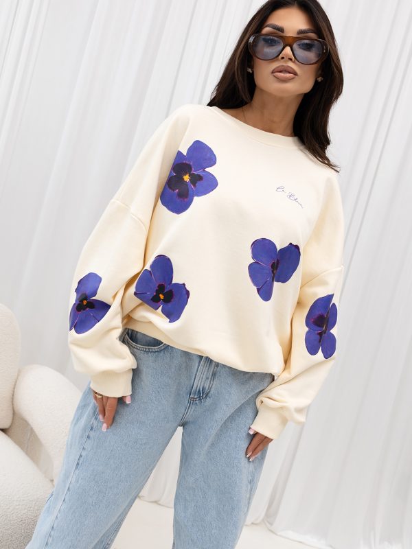 BLUZA LA BLOOM W KWIATY KOKOS